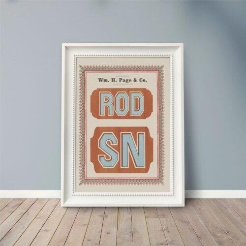 Vintage Wood Type Poster: Chromatic Typographic Art Print