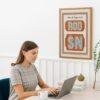 Vintage Wood Type Poster: Chromatic Typographic Art Print