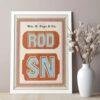 Vintage Wood Type Poster: Chromatic Typographic Art Print