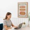 Vintage Wood Type Poster: Chromatic Typographic Print