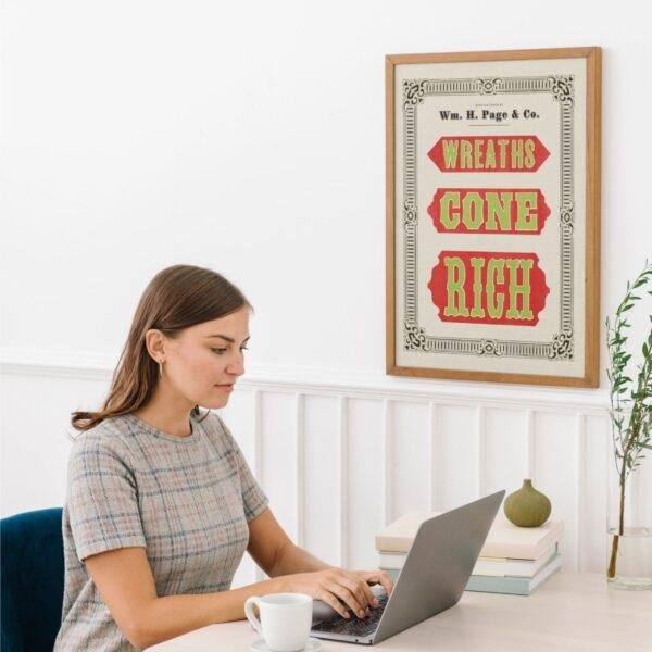 Vintage Wood Type Poster: Chromatic Typographic Print