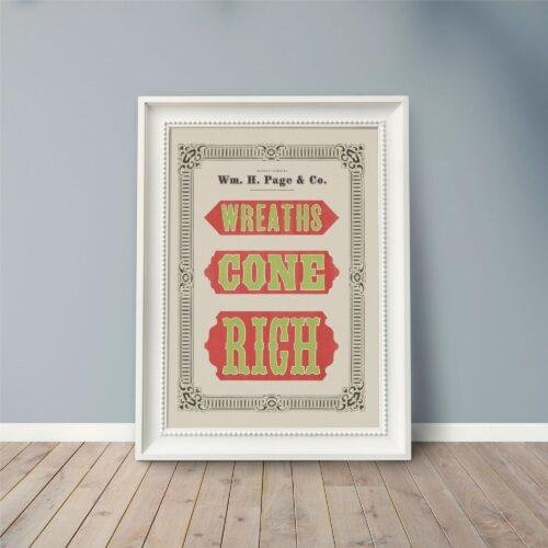 Vintage Wood Type Poster: Chromatic Typographic Print