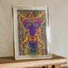 Louis Wain Cat Poster – Vintage Psychedelic Artwork, Home Sweet Home Cat Decor, Anthropomorphic Art Print, Collector Gift