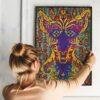 Louis Wain Cat Poster – Vintage Psychedelic Artwork, Home Sweet Home Cat Decor, Anthropomorphic Art Print, Collector Gift