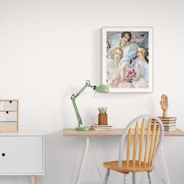 Gerda Wegener: "Les femmes fatales", Danish painter, Equal Rights, Matte Poster