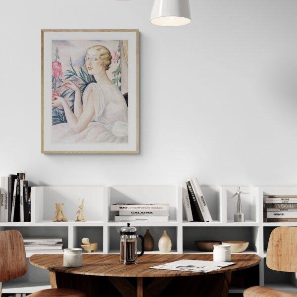 Gerda Wegener: "Woman By The Windowsill", Danish painter, Equal Rights, Matte Poster