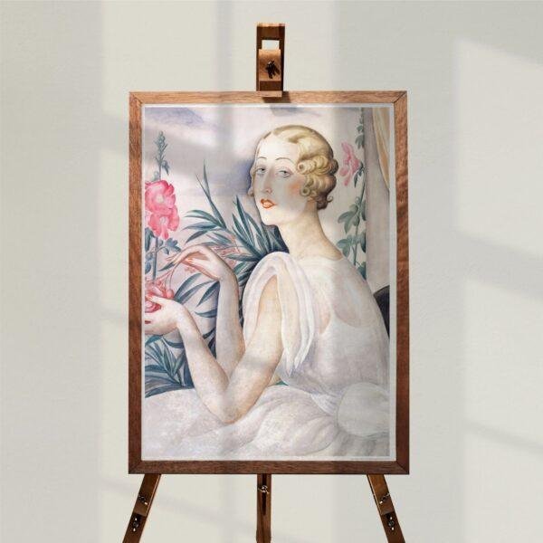Gerda Wegener: "Woman By The Windowsill", Danish painter, Equal Rights, Matte Poster