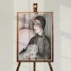 Gerda Wegener: "Lady and her Dog", Danish painter, Equal Rights, Matte Poster