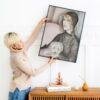Gerda Wegener: "Lady and her Dog", Danish painter, Equal Rights, Matte Poster