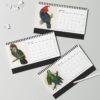 Victorian Parrots Desk Calendar | Natural History Illustrations | Spiral-Bound Monthly Organizer | Made With Love Gift