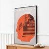 Vintage America Travel Poster: Retro Wanderlust Art Print