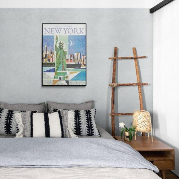 Retro New York Travel Poster: Vintage 'I Love NY' Art Print