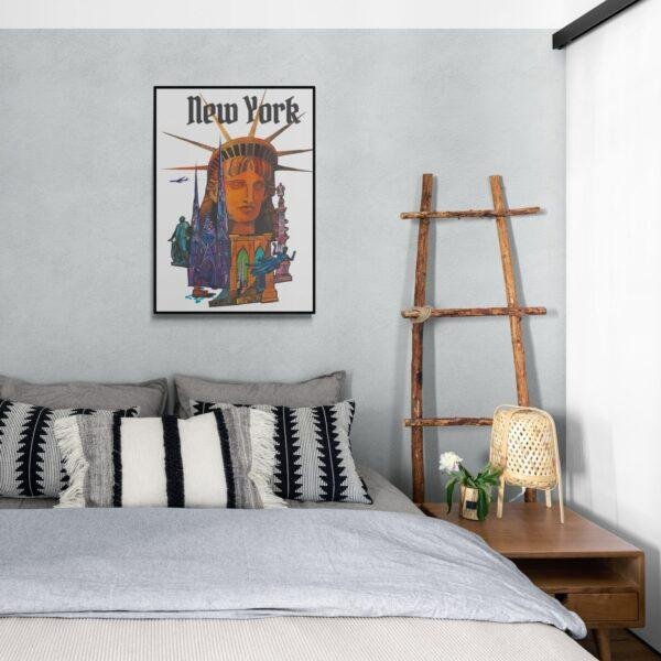 New York Travel Poster: Vintage "I Love NY" Art Print