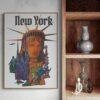 New York Travel Poster: Vintage "I Love NY" Art Print
