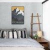 Retro Montana Travel Poster: Yellowstone National Park Art Print
