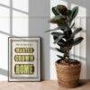 Vintage Wood Type Poster: Master Crown Rome, Typographic Print