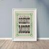 Vintage Wood Type Poster: "Orient Mode" Typographic Print