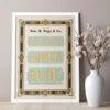 Vintage Wood Type Print: Recount Humor Rude, Typographic Design