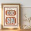 Vintage Wood Type Poster: Chromatic Typographic Art Print