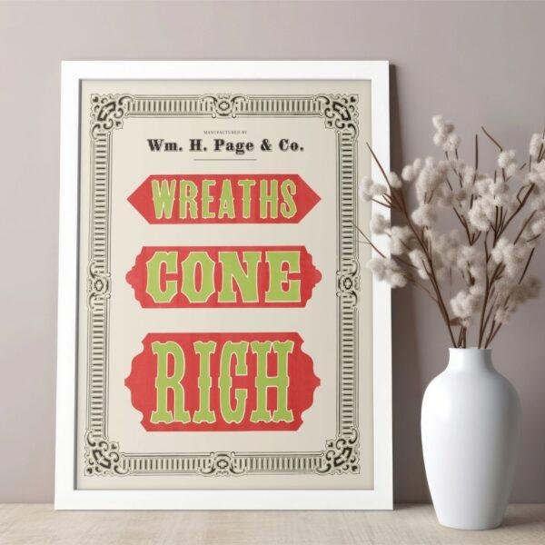Vintage Wood Type Poster: Chromatic Typographic Print