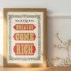 Vintage Wood Type Poster: Chromatic Typographic Print