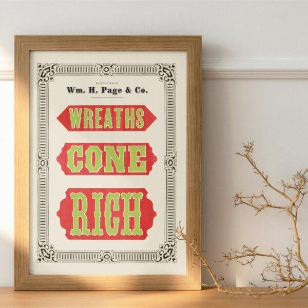 Vintage Wood Type Poster: Chromatic Typographic Print