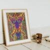 Louis Wain Cat Poster – Vintage Psychedelic Artwork, Home Sweet Home Cat Decor, Anthropomorphic Art Print, Collector Gift