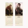 Vintage Americana Wall Calendar - John George Brown Art, Classic 19th-Century Street Scenes, Elegant Gift for Art Lovers