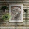 Theo van Hoytema - Dutch Artist, Head of a Parrot, Smooth Matte Art Print