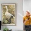 Theo van Hoytema - Dutch Artist, Two Standing Ducks, Smooth Matte Art Print