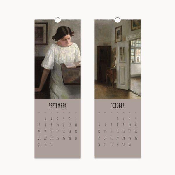Carl Holsoe Wall Calendar - Serene Danish Interiors Art