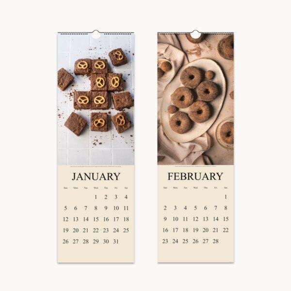 Gourmet Baking Wall Calendar: Seasonal Dessert Photography, Perfect Calendar Gift for Foodies & Home Bakers