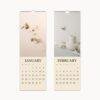 Minimalist Wall Calendar: Gentle Moments, Mindfulness Decor, Harmony Calendar Gift, Mindfulness & Meditation