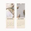 Minimalist Wall Calendar: Gentle Moments, Mindfulness Decor, Harmony Calendar Gift, Mindfulness & Meditation