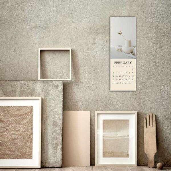 Minimalist Wall Calendar: Gentle Moments, Mindfulness Decor, Harmony Calendar Gift, Mindfulness & Meditation