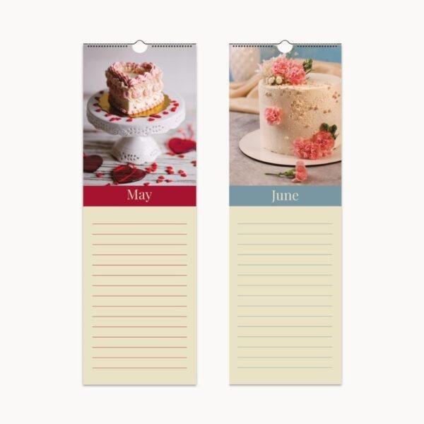 Stylish Birthday Calendar with Cake Photos - Ideal Birthday Gift
