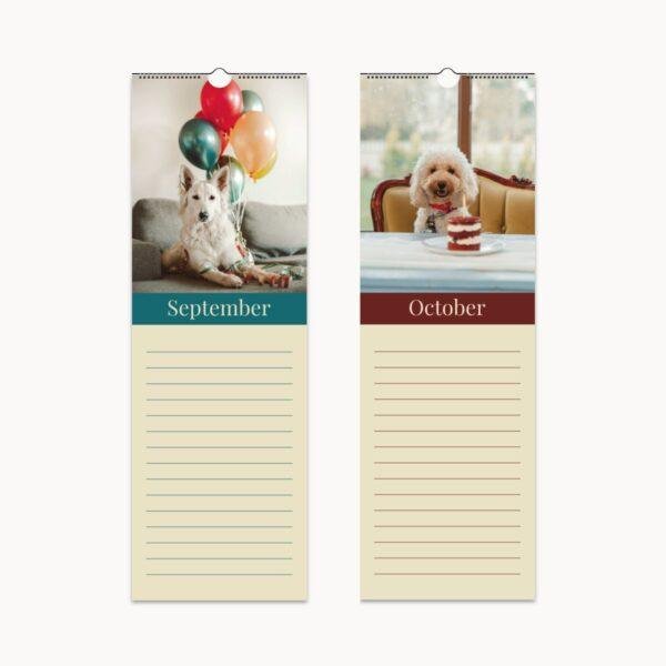 Cute Dog Birthday Calendar - Perpetual Wall Calendar, Perfect Birthday Gift for Dog Owners