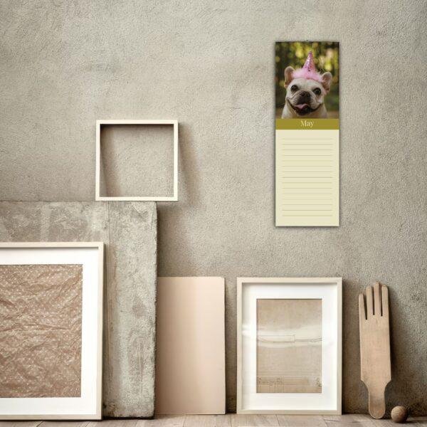 Adorable Dog Birthday Calendar - Monthly Wall Calendar Gift for Dog Lovers