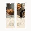 Gourmet Baking Wall Calendar: Seasonal Dessert Photography, Perfect Calendar Gift for Foodies & Home Bakers