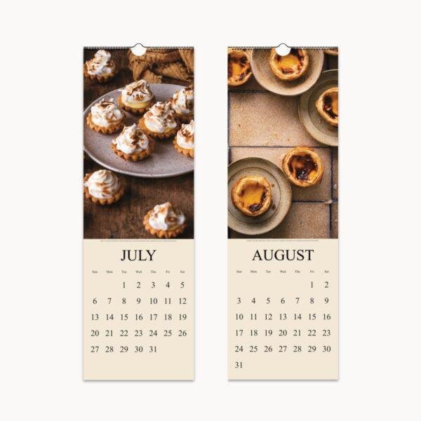 Gourmet Baking Wall Calendar: Seasonal Dessert Photography, Perfect Calendar Gift for Foodies & Home Bakers
