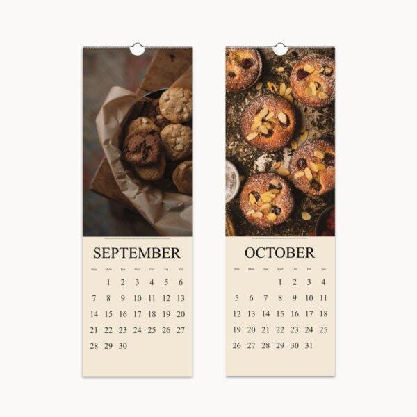Gourmet Baking Wall Calendar: Seasonal Dessert Photography, Perfect Calendar Gift for Foodies & Home Bakers