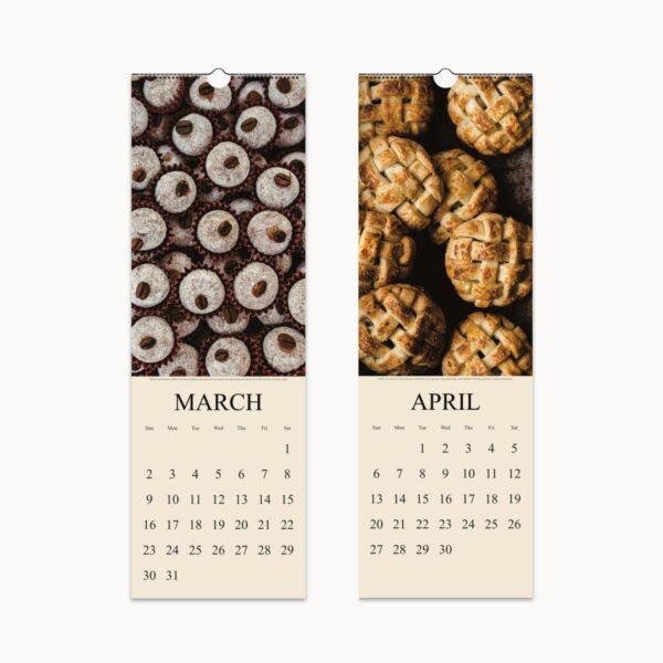 Gourmet Baking Wall Calendar: Seasonal Dessert Photography, Perfect Calendar Gift for Foodies & Home Bakers