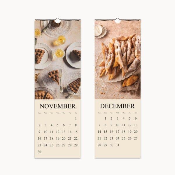 Gourmet Baking Wall Calendar: Seasonal Dessert Photography, Perfect Calendar Gift for Foodies & Home Bakers