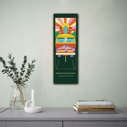 Whimsical Birthday Wall Calendar – Cheerful Illustrated Design