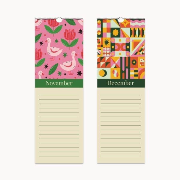 Whimsical Birthday Wall Calendar – Cheerful Illustrated Design