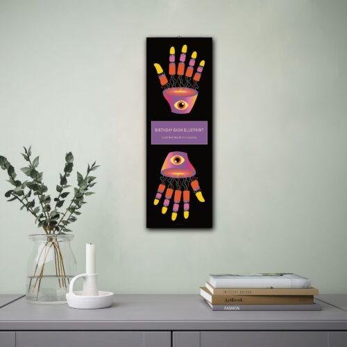 Birthday Bash Blueprint Calendar - Psychedelic Art, Whimsical Decor, Perfect Calendar Gift