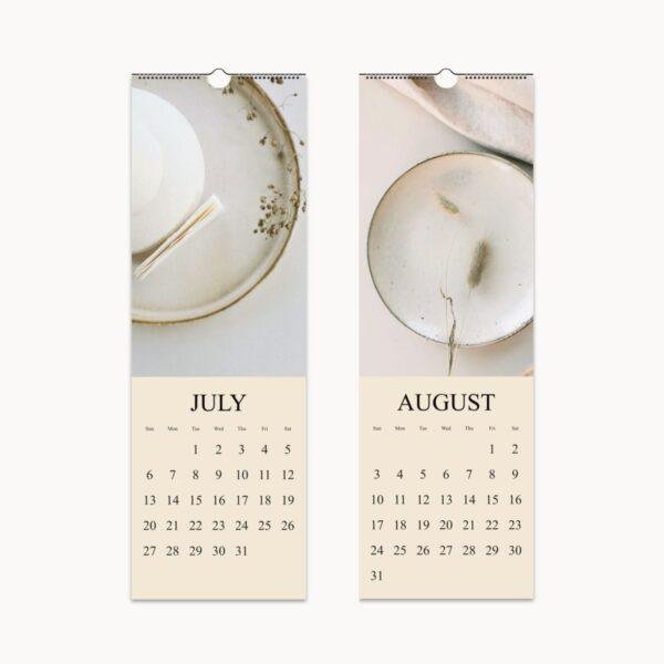 Minimalist Wall Calendar: Gentle Moments, Mindfulness Decor, Harmony Calendar Gift, Mindfulness & Meditation