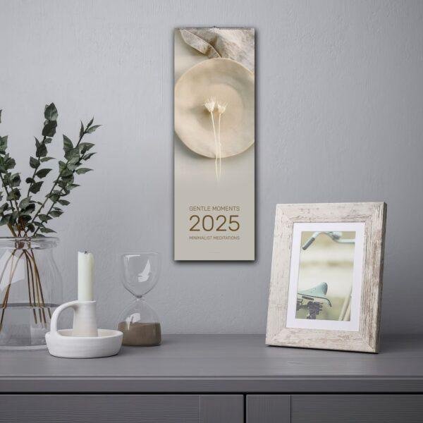Minimalist Wall Calendar: Gentle Moments, Mindfulness Decor, Harmony Calendar Gift, Mindfulness & Meditation