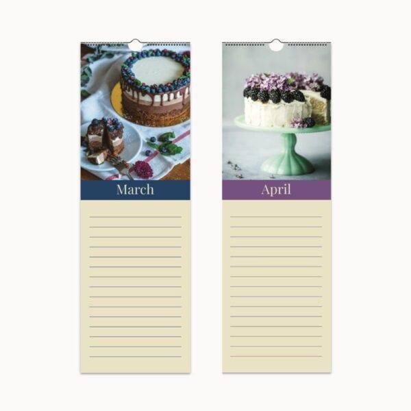 Stylish Birthday Calendar with Cake Photos - Ideal Birthday Gift
