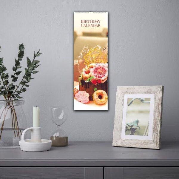 Elegant Birthday Calendar with Cake Photos - Perfect Housewarming Gift